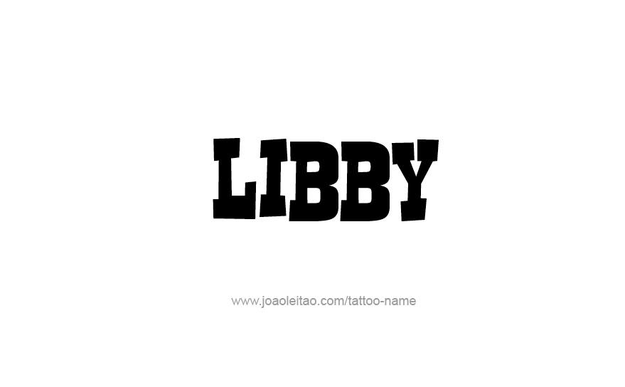 Tattoo Design Name Libby   