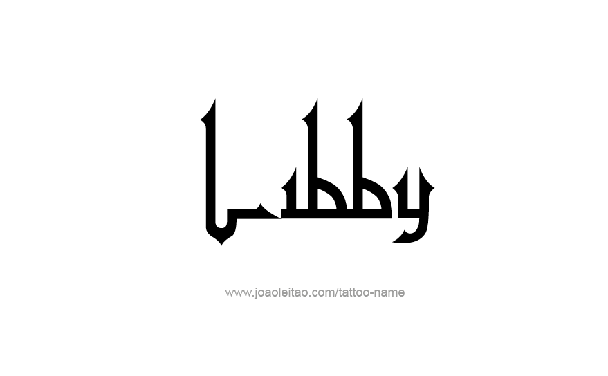 Tattoo Design Name Libby   