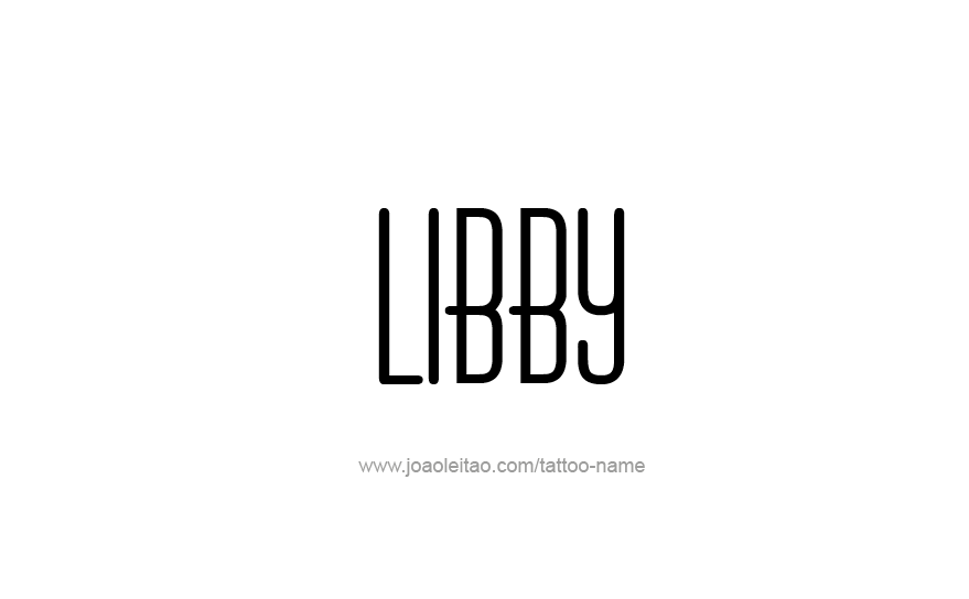 Tattoo Design Name Libby   