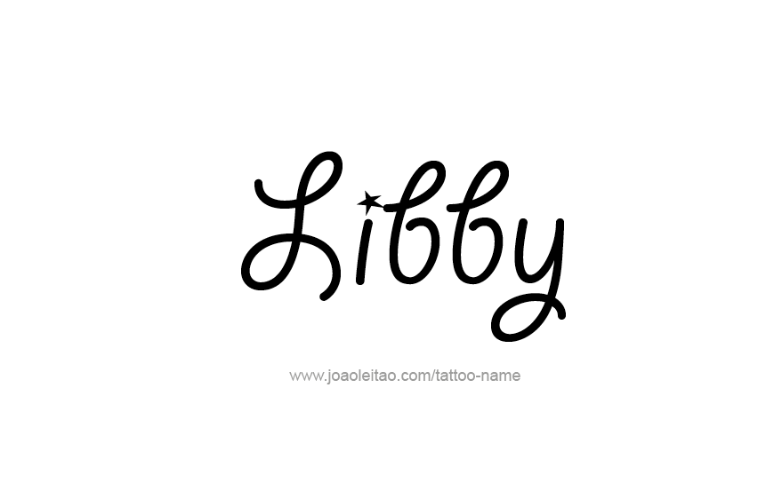 Tattoo Design Name Libby   