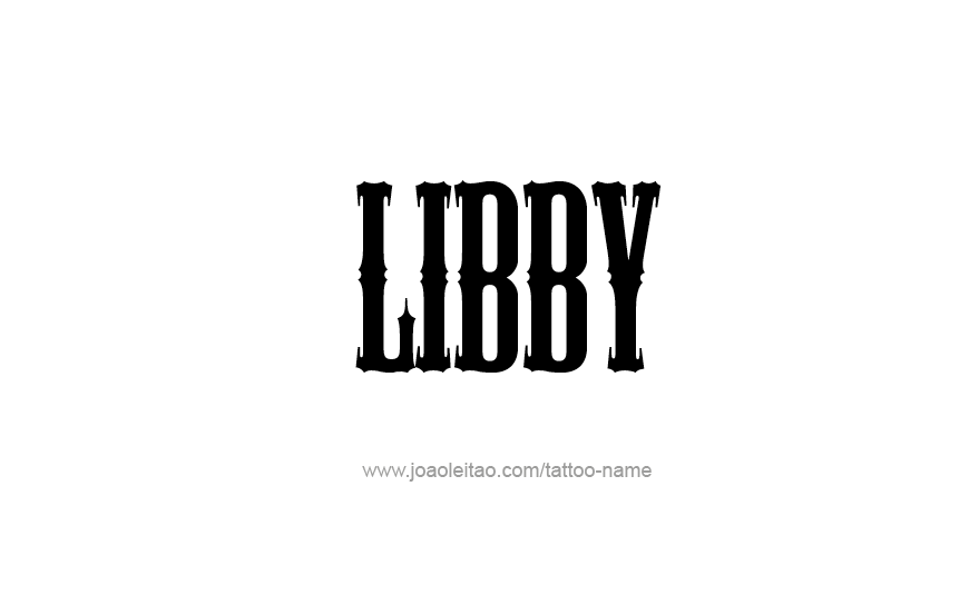 Tattoo Design Name Libby   