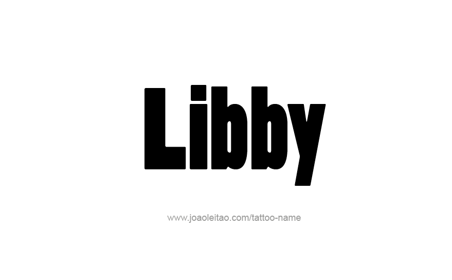 Tattoo Design Name Libby   