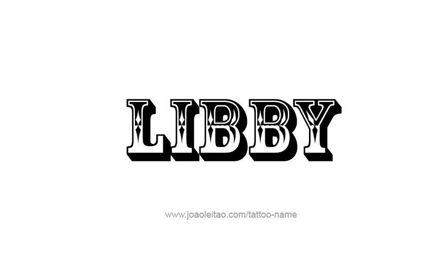 Tattoo Design Name Libby   