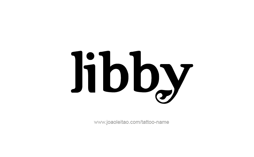 Tattoo Design Name Libby   