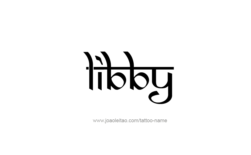 Tattoo Design Name Libby   