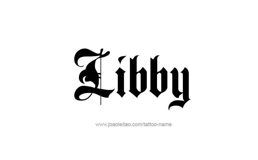 Tattoo Design Name Libby   