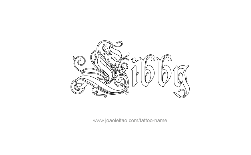 Tattoo Design Name Libby   