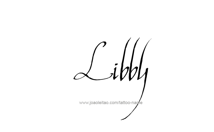 Tattoo Design Name Libby   