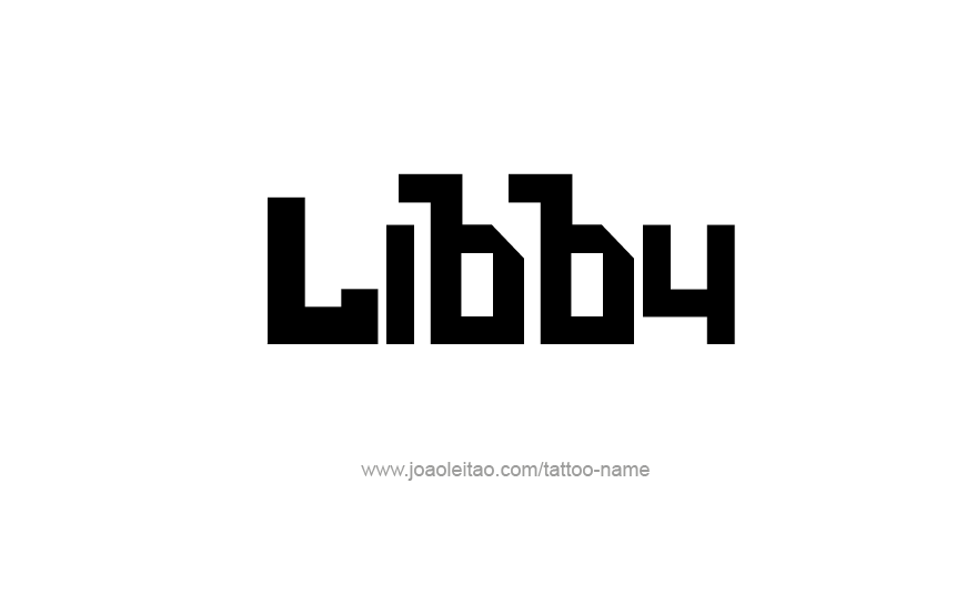 Tattoo Design Name Libby   