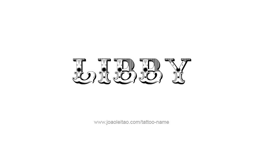 Tattoo Design Name Libby   