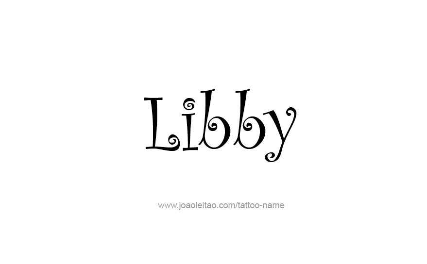 Tattoo Design Name Libby   