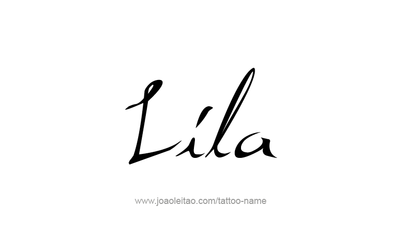 Tattoo Design Name Lila   