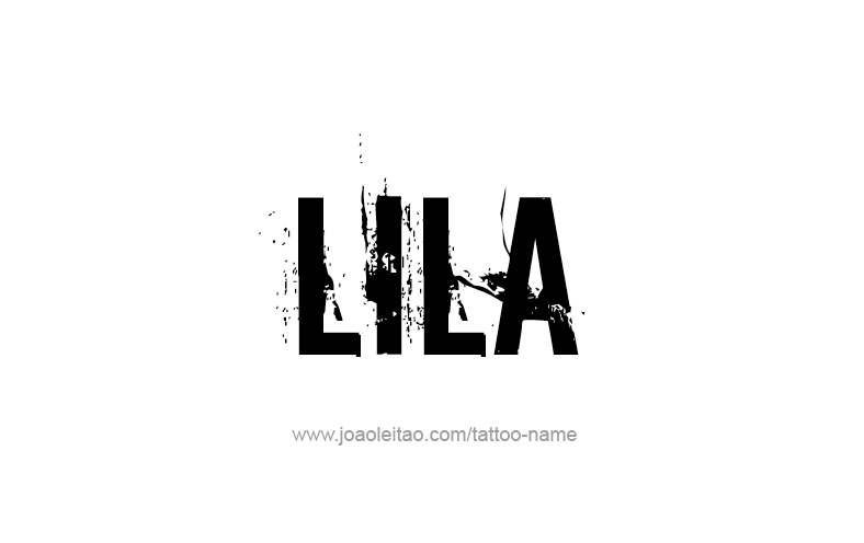 Tattoo Design Name Lila   