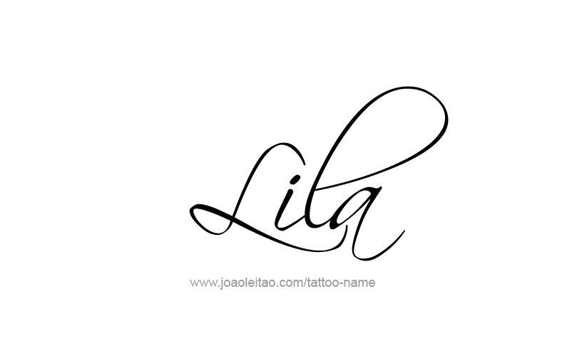 Tattoo Design Name Lila   