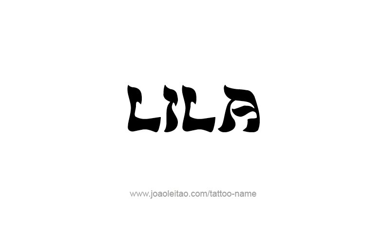 Tattoo Design Name Lila   