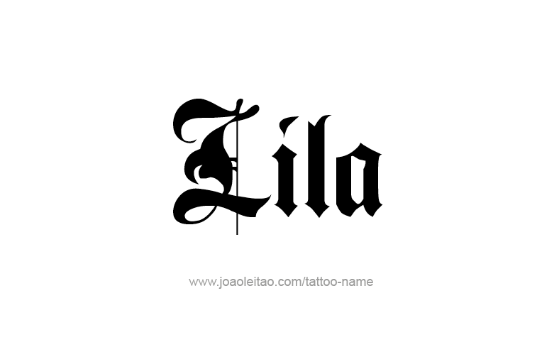 Tattoo Design Name Lila   