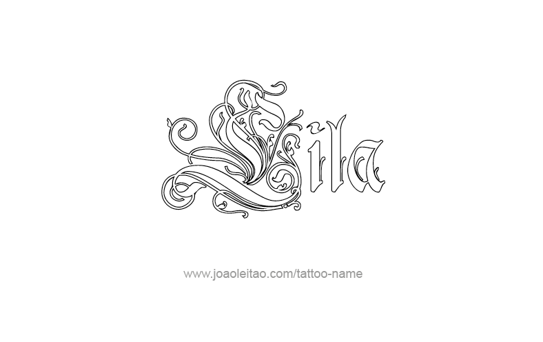 Tattoo Design Name Lila   