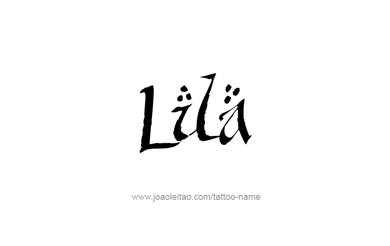 Tattoo Design Name Lila   