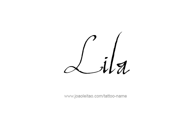 Tattoo Design Name Lila   