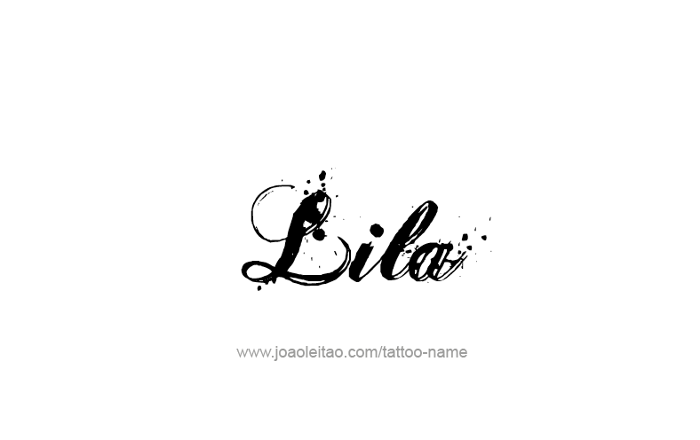 Tattoo Design Name Lila   