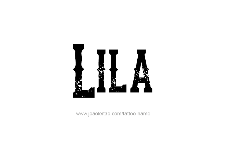 Tattoo Design Name Lila   