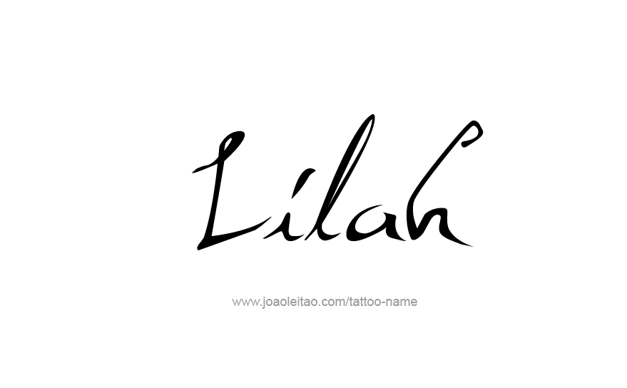 Tattoo Design Name Lilah   