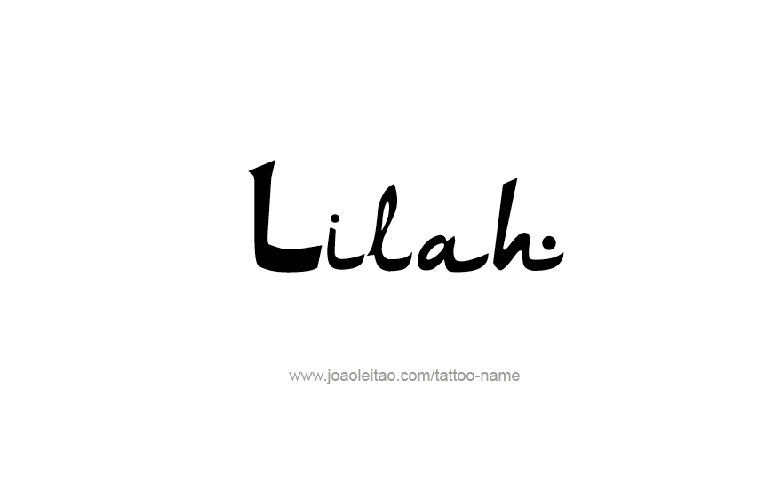 Tattoo Design Name Lilah   