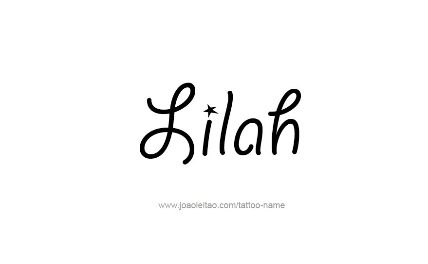 Tattoo Design Name Lilah   