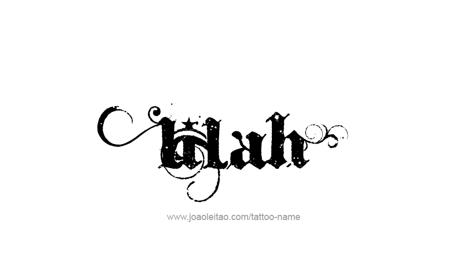 Tattoo Design Name Lilah   