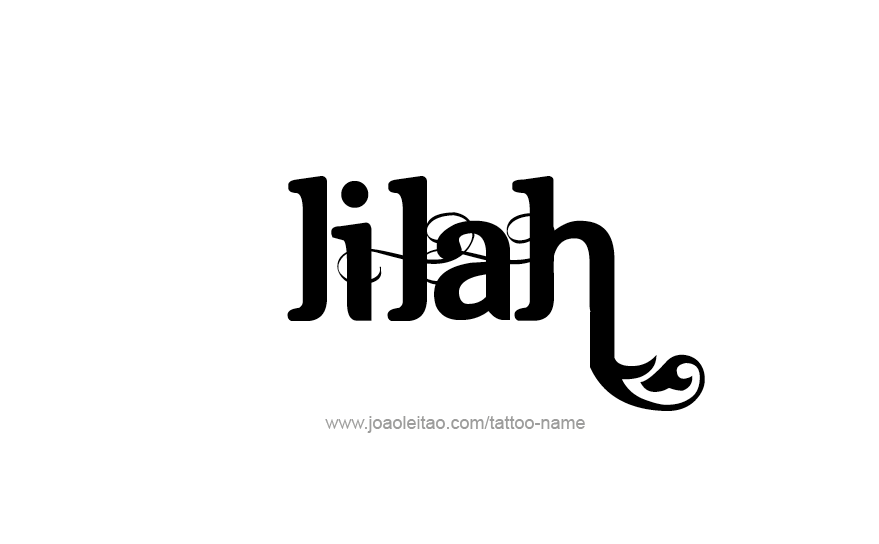 Tattoo Design Name Lilah   