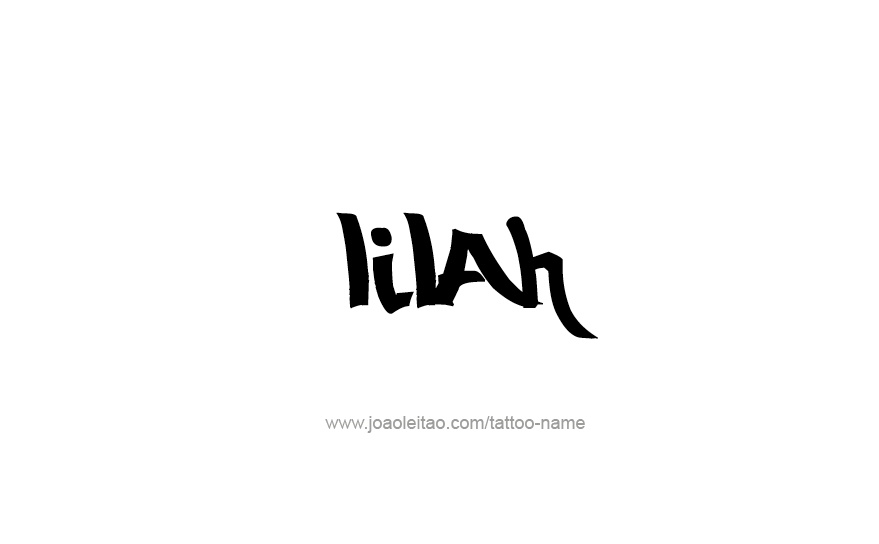 Tattoo Design Name Lilah   