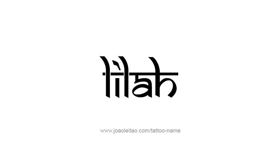 Tattoo Design Name Lilah   