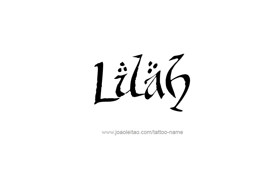 Tattoo Design Name Lilah   