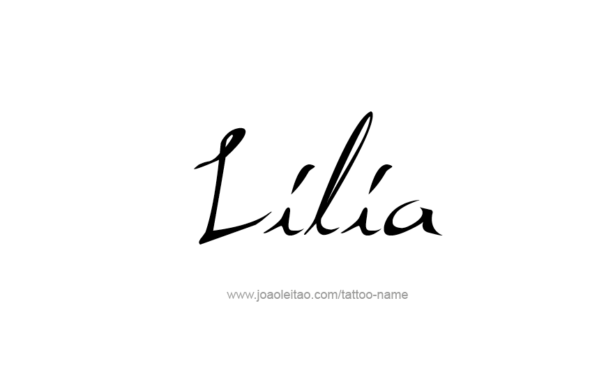 Tattoo Design Name Lilia   