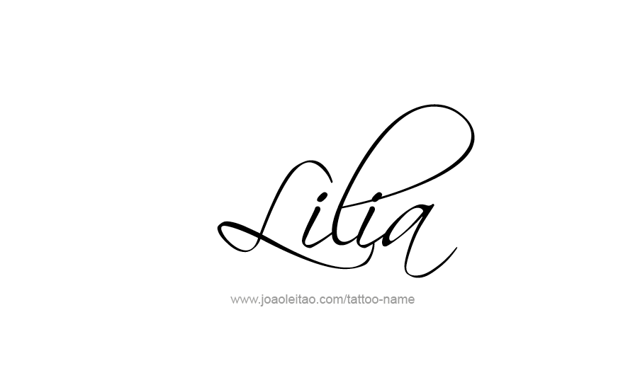 Tattoo Design Name Lilia   