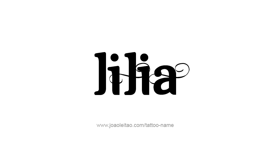 Tattoo Design Name Lilia   