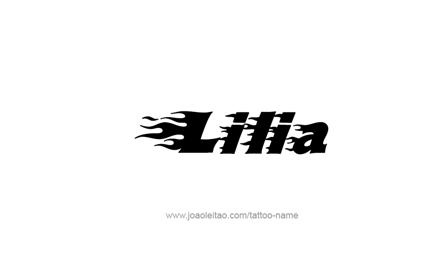 Tattoo Design Name Lilia   