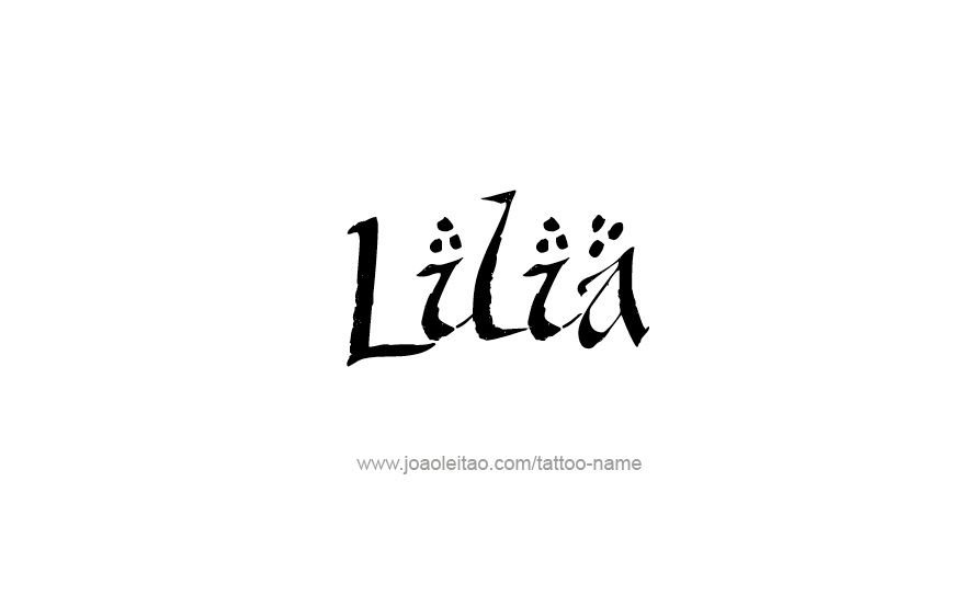 Tattoo Design Name Lilia   