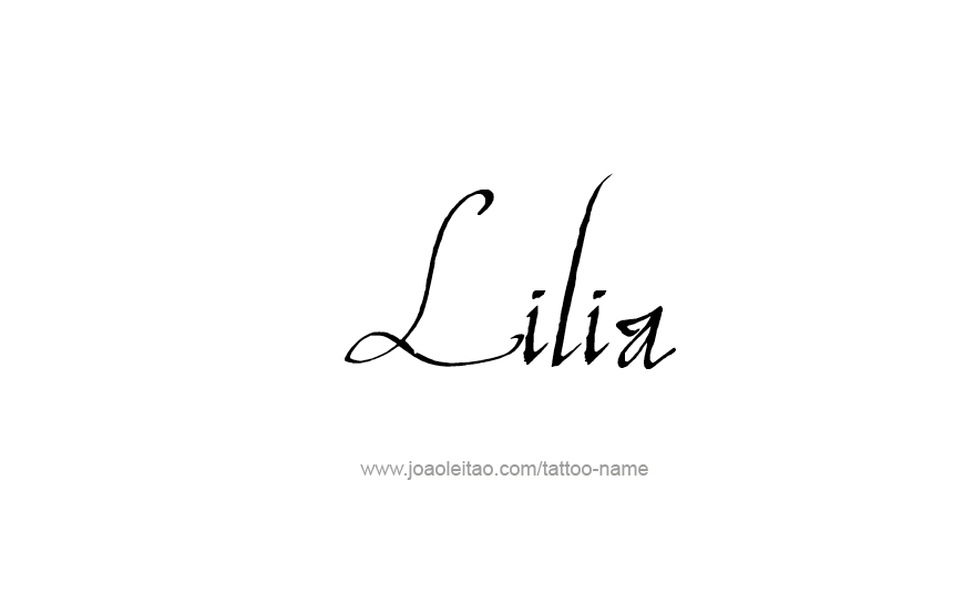 Tattoo Design Name Lilia   