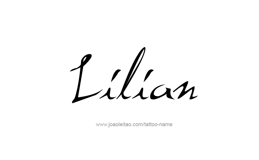 Tattoo Design Name Lilian   