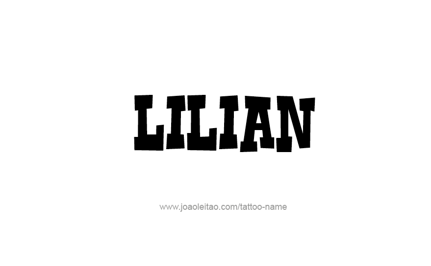 Tattoo Design Name Lilian   