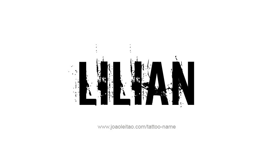 Tattoo Design Name Lilian   