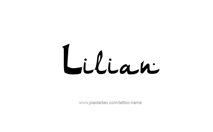 Tattoo Design Name Lilian   