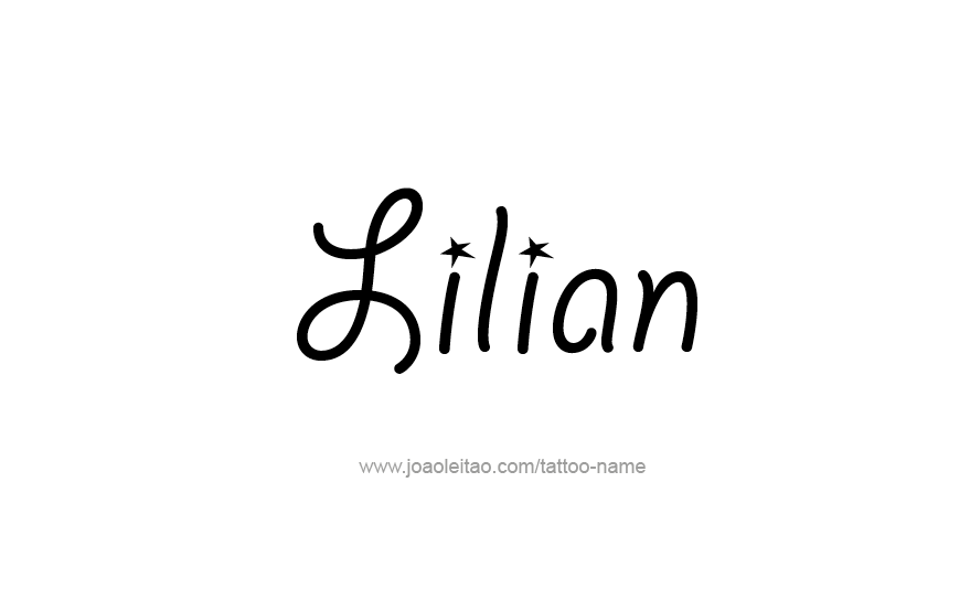 Tattoo Design Name Lilian   