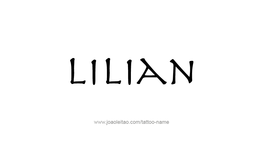 Tattoo Design Name Lilian   