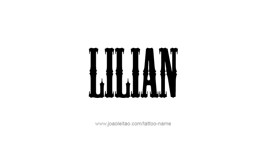 Tattoo Design Name Lilian   