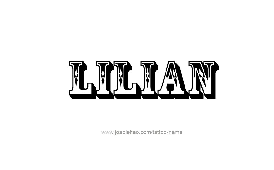 Tattoo Design Name Lilian   