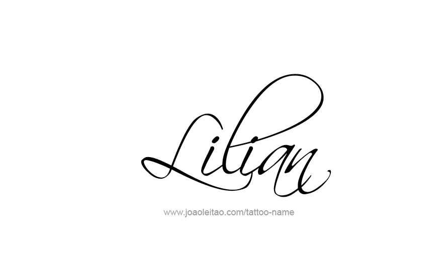 Tattoo Design Name Lilian   