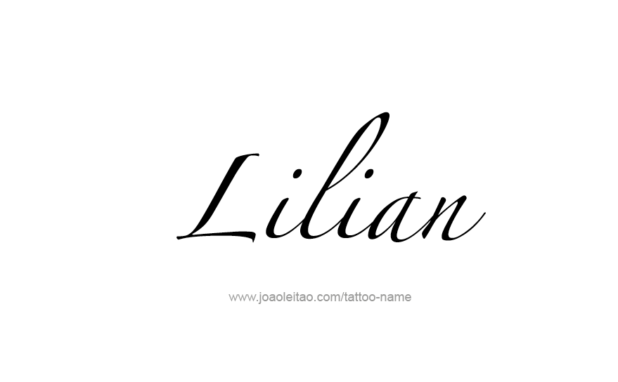 Tattoo Design Name Lilian   