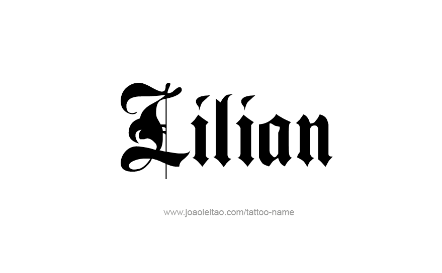 Tattoo Design Name Lilian   